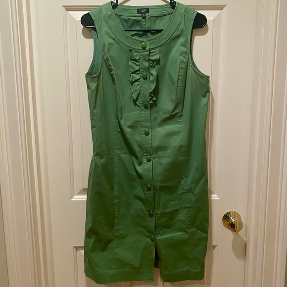 Talbots Green Ruffle Dress - Picture 2 of 6